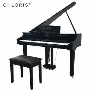 CHLORIS For sale black mini 88 KEYS digital grand piano CDG-0860 with piano cover and chair