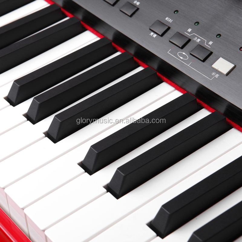 [CHLORIS] 88 Keys Digital Mini Red Grand Piano CDG1000