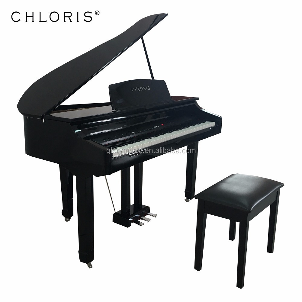 CHLORIS For sale black mini 88 KEYS digital grand piano CDG-0860 with piano cover and chair