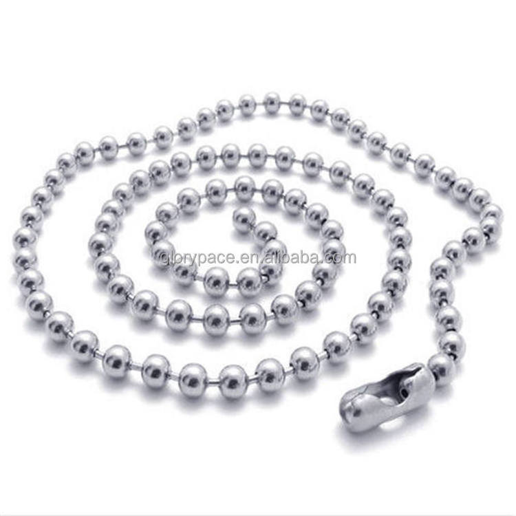 GP 304 Stainless steel ball chain metal beads chains for roller blinds jewelry chains findings wholesale