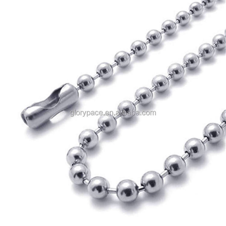 GP 304 Stainless steel ball chain metal beads chains for roller blinds jewelry chains findings wholesale