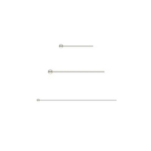 GPJ ball headpins 925 sterling silver ball head pins for permanent jewelry making earring accessories