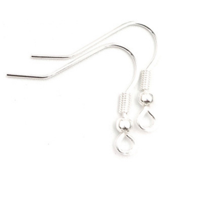 GP Stylish Stainless Steel Spring Clip Bead Earring Hooks for DIY Women's Earrings Jewelry Accessories