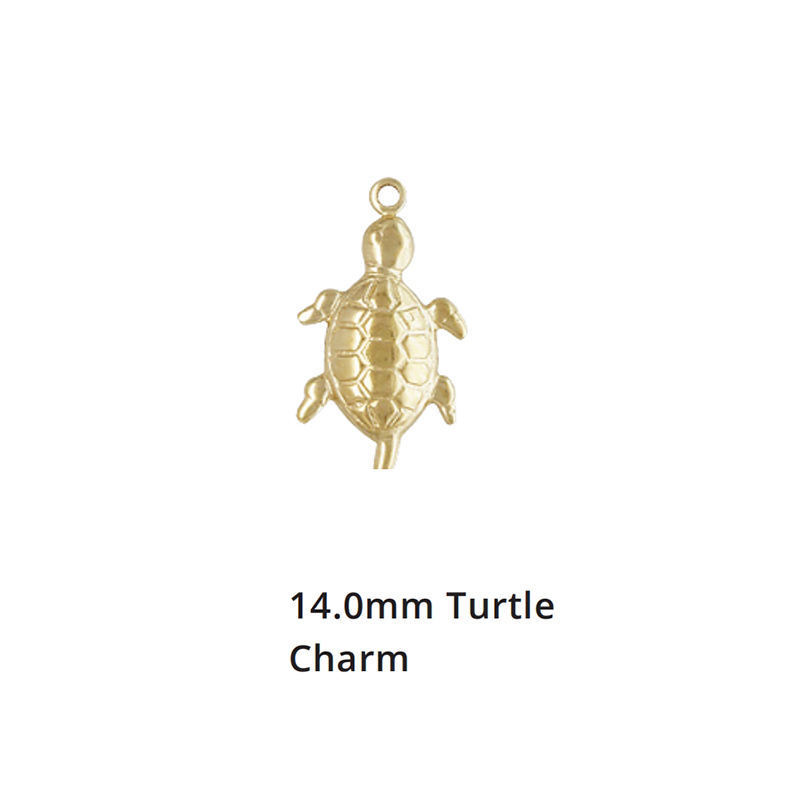 GP Hot Sale Fashion Gold Filled Turtle animal Necklace Charm for Jewelry Women DIY Party Wedding Use