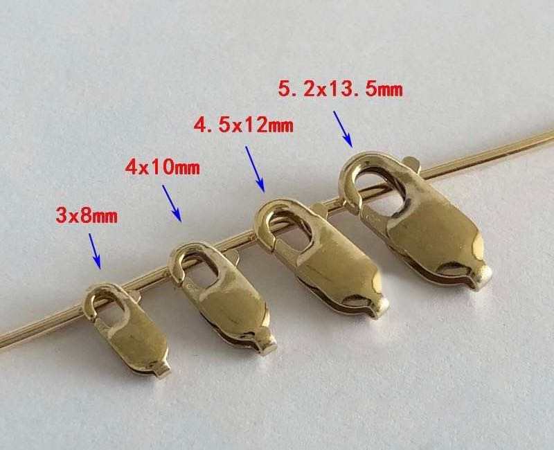 GLORY PACE  lobster clasp Claws 14k gold fill diy for permanent jewelry making Wholesale jewellery findings gold filled 14k