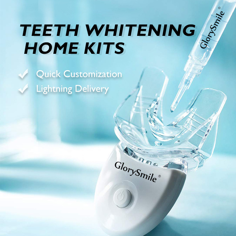 Customized Whiteness Dental Advanced Mini 5 Led Cold Blue Light Teeth Whitening Kit Private Logo