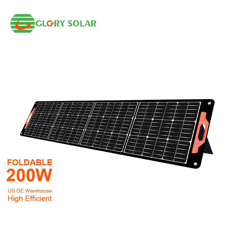 Glory Solar ETFE Encapsulated 200W Foldable Monocrystalline Solar Panel For Outdoor