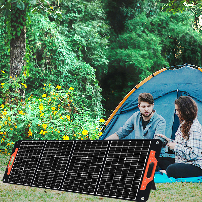 Glory Solar 20 Years Solar Factory 200 Watt Solar Foldable Panels for Portable Power Station and Portable Solar Generator