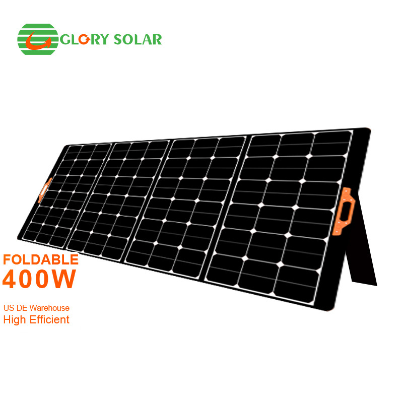 Glory Solar 300watt  400Watt 300W 400W ETFE Sunpower Portable Foldable Solar Panel kit For Camping