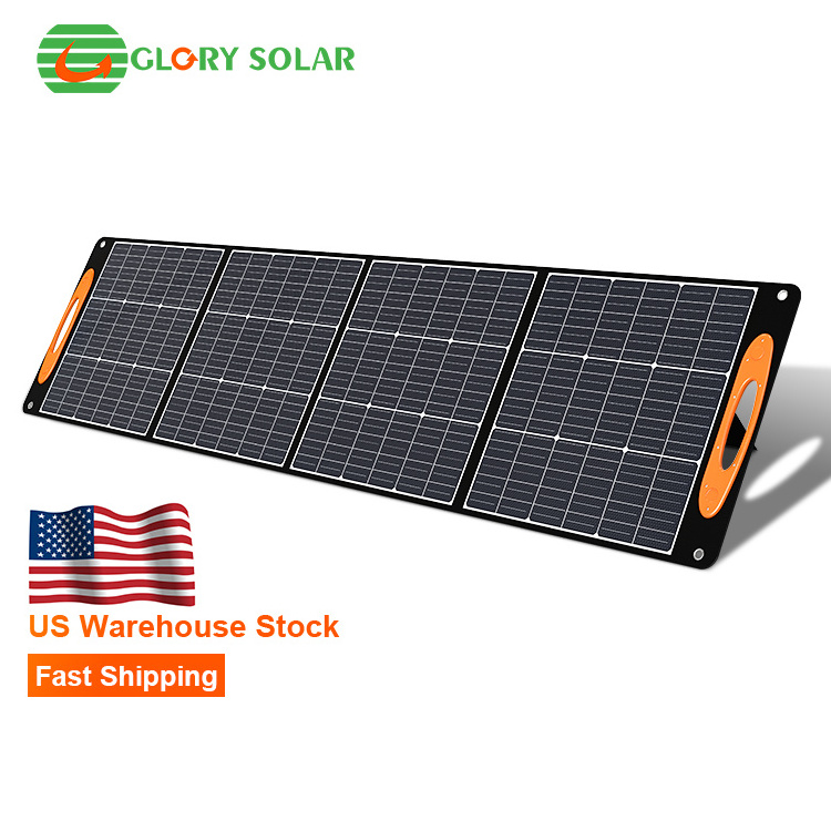 US warehouse portable Solar Bag 60W 100W 200W 300W 400W folding solar panel foldable solar panel for camping