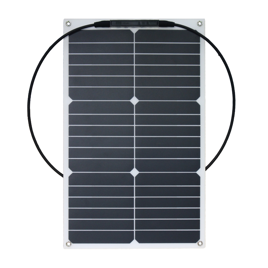 Glory Solar High Efficiency 20W Semi Flexible Solar Panel For Camping RV Caravan Accessory China