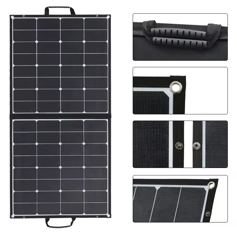 Glory Solar Portable 100W Foldable Solar Panel Charger Kit for RV Boat Camper Roof Cabin Shed Home Summer Camping Van RV