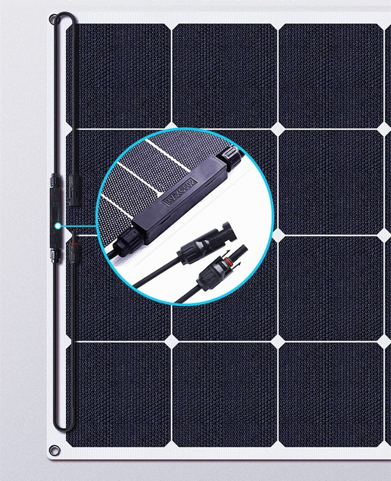 OEM Sunpower semi-flexible solar panel 100W 150W 18V 12V for RV boat yacht power generator station supply Mono cells panel