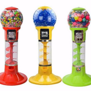 Rubber ball gumball toy capsules twisted egg capsule spiral vending machine/Candy Dispenser Machine