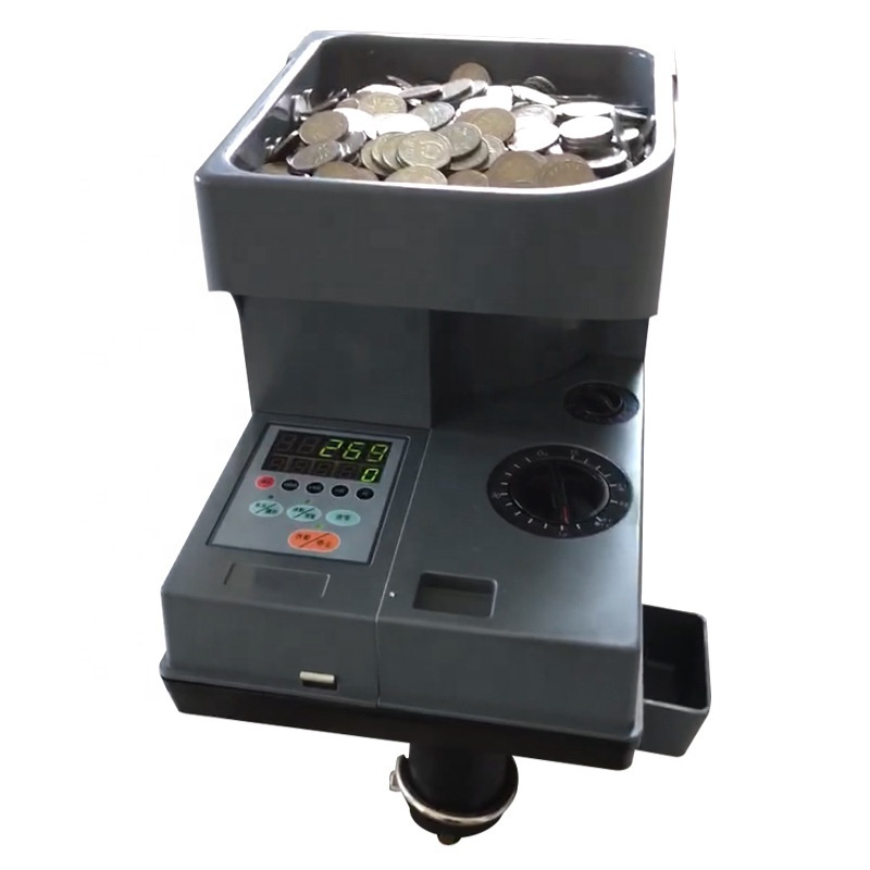 Worldwide Hot Sale Coin Sorter Counter Machine 1300 Coins/Min Multi-currency Coin Precise Digital Sorting CS-300