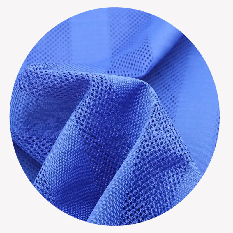 Custom breathable 100%polyester sportswear fabric birdseye weft knitting mesh fabric for football soccer wear