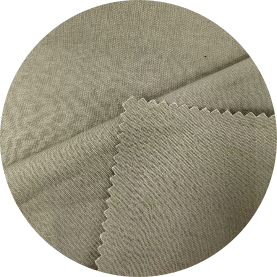 Cotton and linen blended wear-resistant, micro-elastic, breathable and environmentally friendly fabric