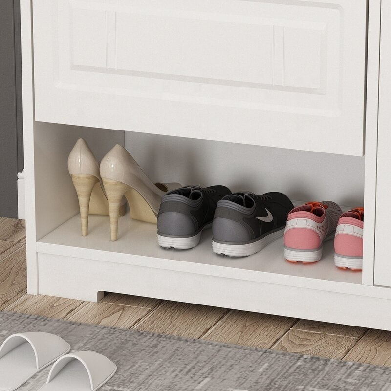 High quality large space can store high boots shoe rack storage organizer cabinet with doors