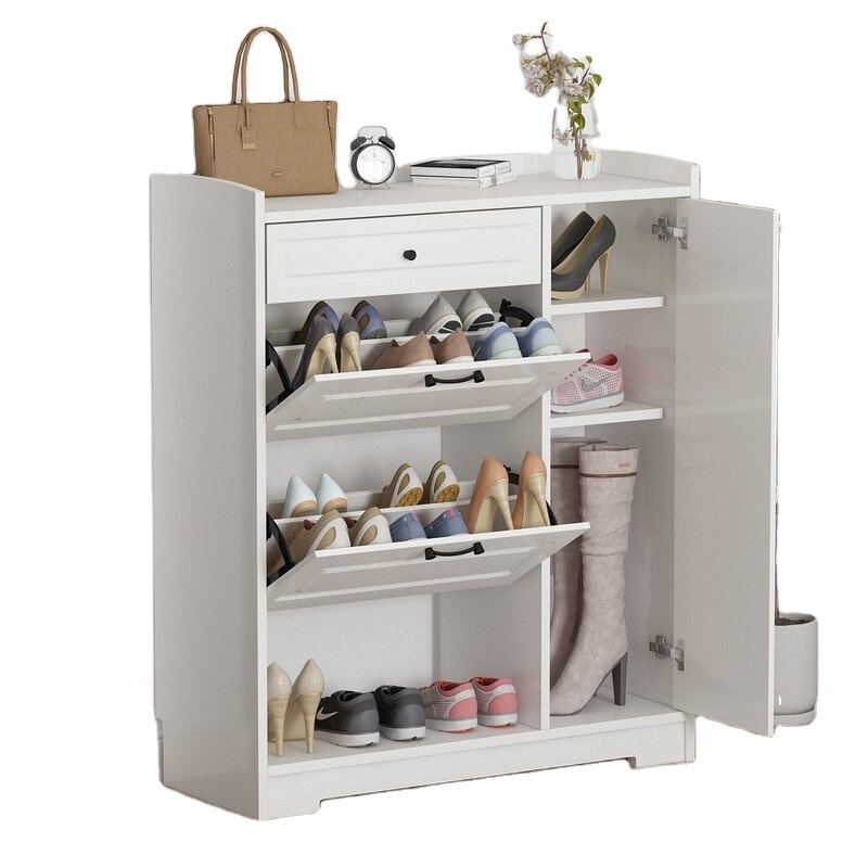 High quality large space can store high boots shoe rack storage organizer cabinet with doors