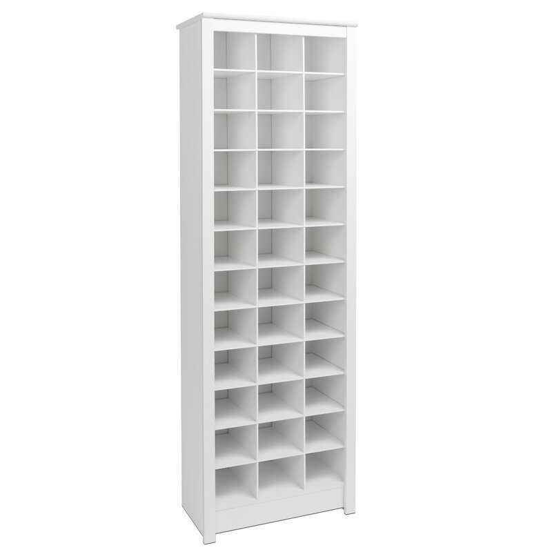 white Shoe Cabinet 36 pairs Shoe Rack Storage Organizer Wooden Shoe Cabinet particle board MDF