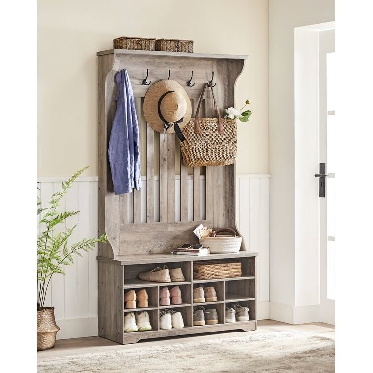 Versatile Item In One Meet You Enter Home Change Shoes/Take Off Hat /Place Small Pieces Hall Tree With Bench And Shoe Storage