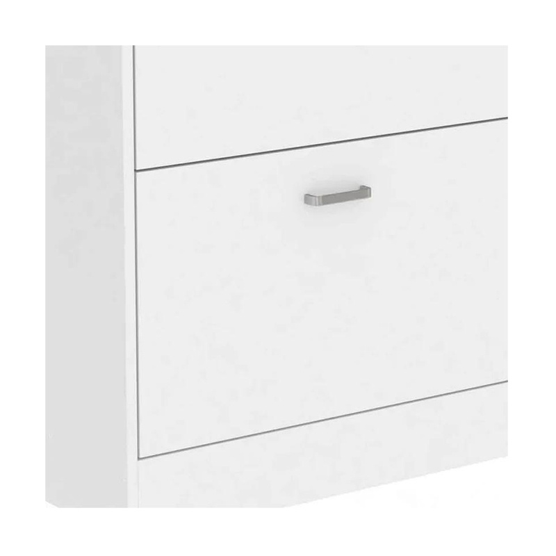 Factory  Wholesale 8 Pair  Design Cheap Price White Simple White Shoe Storage Rack Shoe Storage Cabinet Wihh Drawers