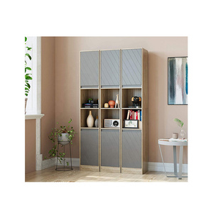 Freestanding Storage Cabinet, Bathroom Slim Tower Cabinet, Narrow Tall Cabinet with Doors and Adjustable Shelves for Living Room