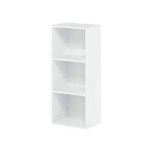 Modern White Home Furniture Simple Custom Hot Sale Design 3-Tier Open Shelf Bookcase