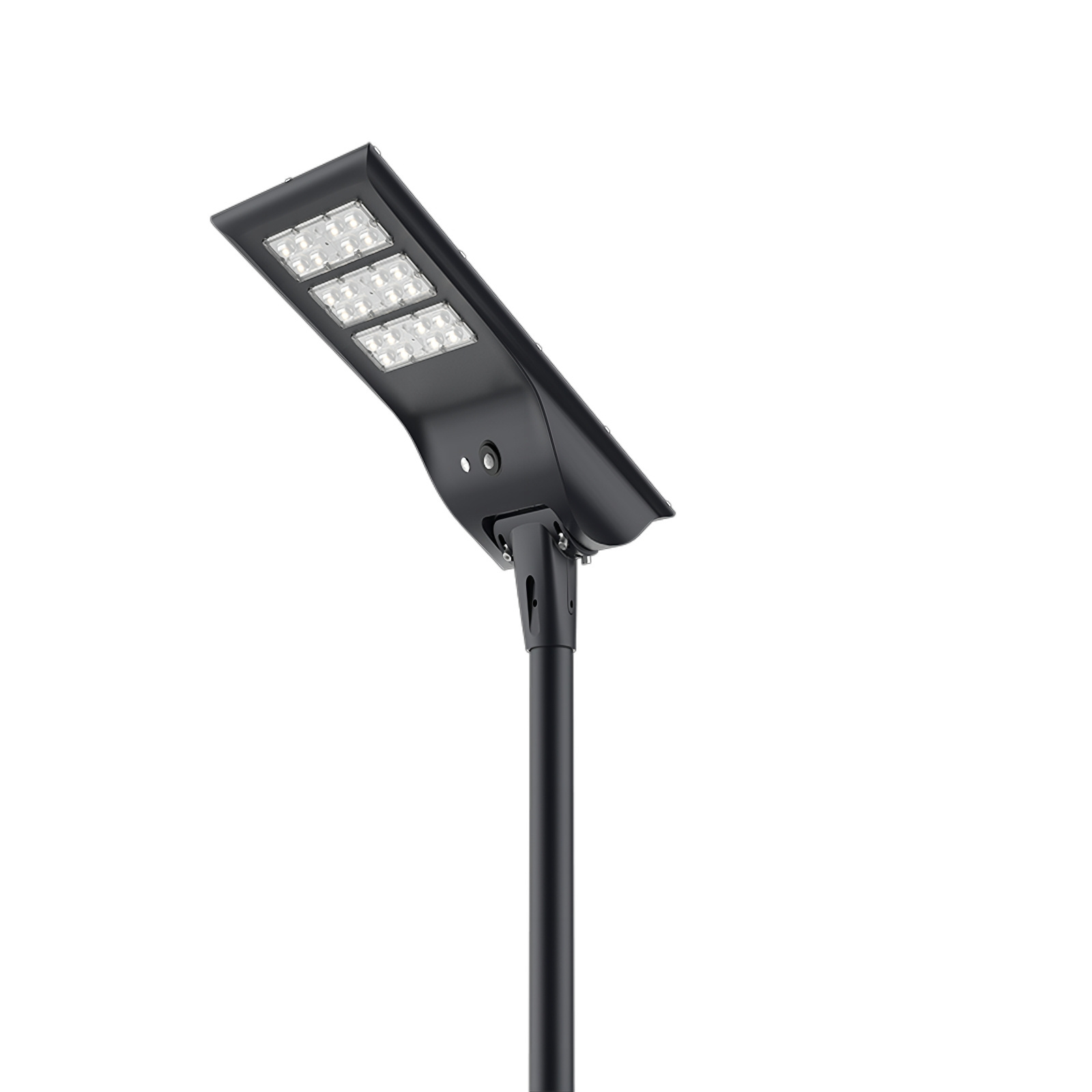 Die-casting Street Road Lamp LED Battery Solar Cell Light All in One Solar Street Light Solar Accessories IP65 180 80W Aluminum