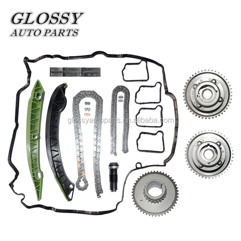 Glossy Timing Chain Kit For Mercedes M271 C230 W203 C250 W204 E250 A2710503447 271 050 34 47 Camshaft Adjuster Timing Chain Set