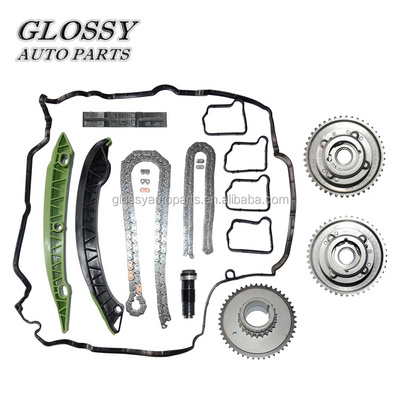 Glossy Timing Chain Kit For Mercedes M271 C230 W203 C250 W204 E250 A2710503447 271 050 34 47 Camshaft Adjuster Timing Chain Set