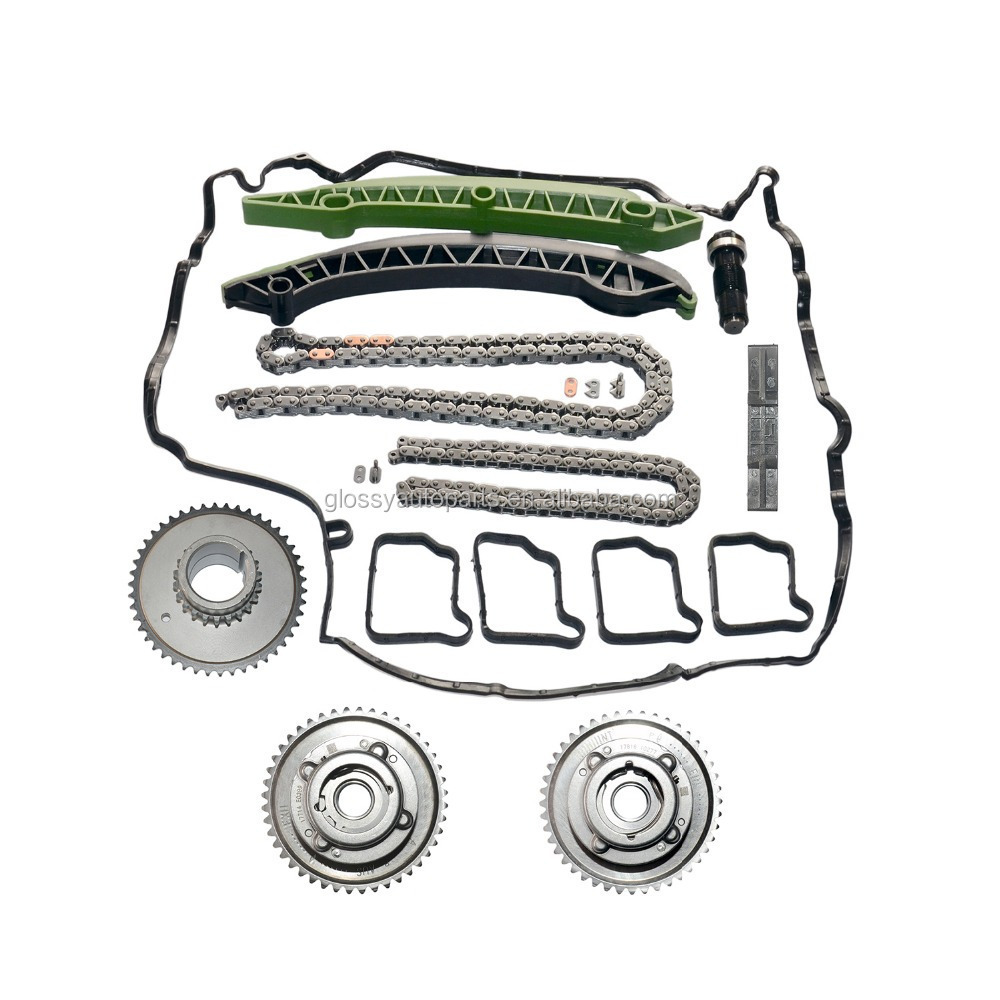 Glossy Timing Chain Kit For Mercedes M271 C230 W203 C250 W204 E250 A2710503447 271 050 34 47 Camshaft Adjuster Timing Chain Set