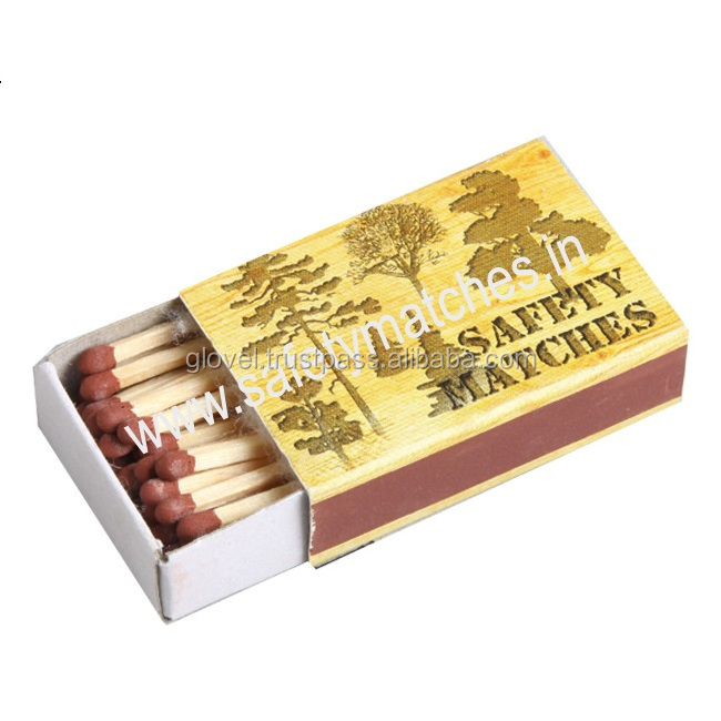 High Selling Household safety matches available in different colors customized printing longer life pack available in India