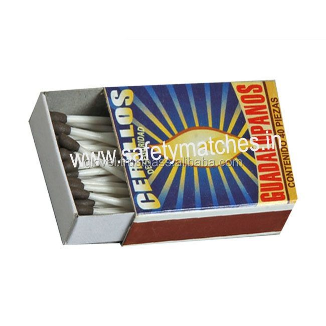 Exporters of Wax Matches (5H) color of Head Black / Brown / Red / Green manufacturing from India