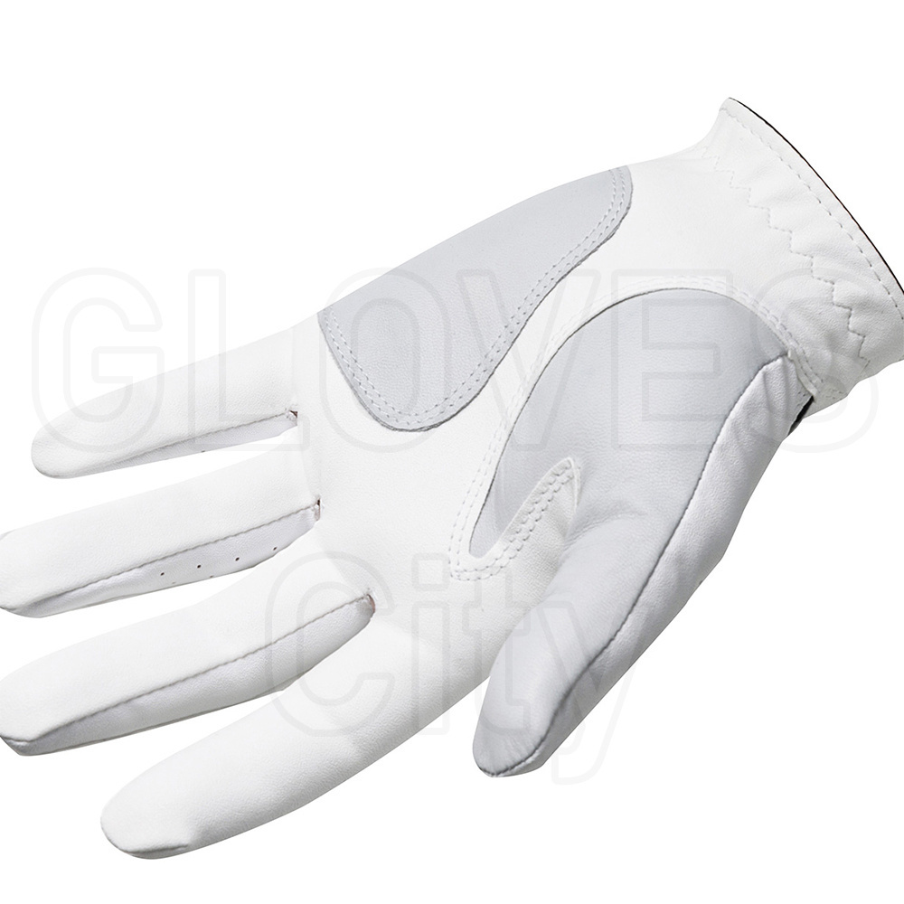 Man Lady Golf Glove Custom Logo Cabretta Leather Palm Soft golf gloves OEM Color golf gloves