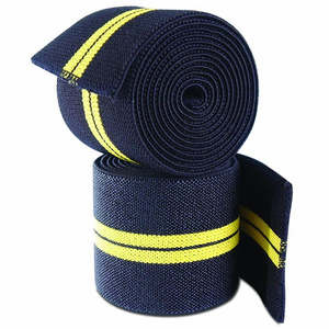 Adult 78" long Elastic Weight Lifting Knee Wraps knee pain support during heavy leg workouts