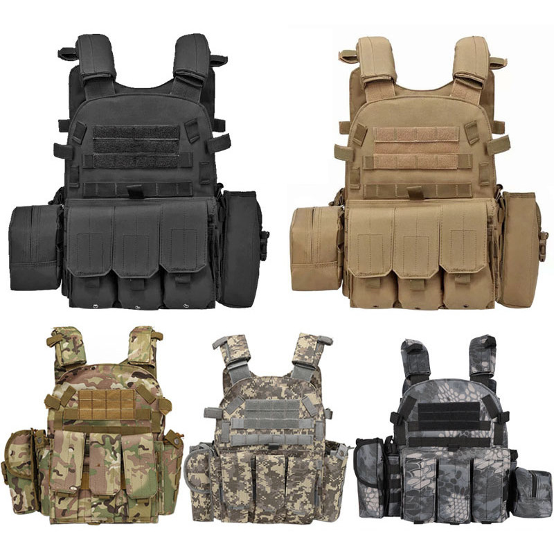 Chaleco Tactico Tactisch Multifunctional Tactical Gear Equipment Supplies Black Security 6094 Tactical Vest for Sale