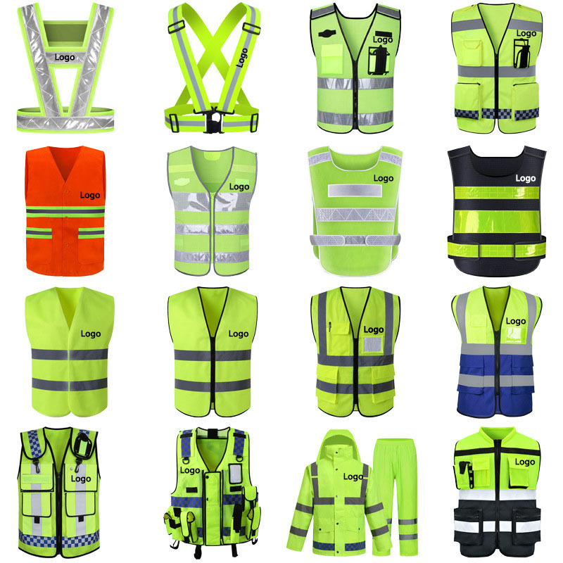 chalecos reflectantes de seguridad red vest gray orange range safety officer reflective signal vest with logo for men