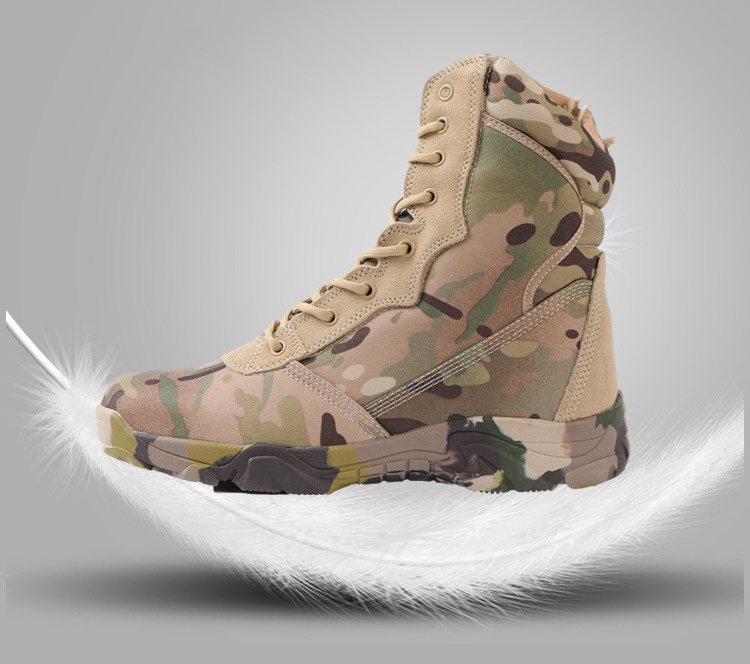 Outdoor men hiking boots camouflage shoes male special combat training footwear tactical desert boots