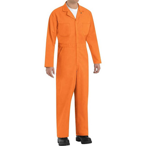 Custom Made Worker Wear Coverall Working Uniform Cotton Safety Clothing Plus Size Breathable Safety Work Wear