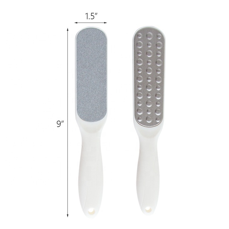 Professional Double Sided Stainless Steel Foot Scrubber Foot Rasp Pedicure Foot File Callue Remover For Cracked Heels Dead Skin