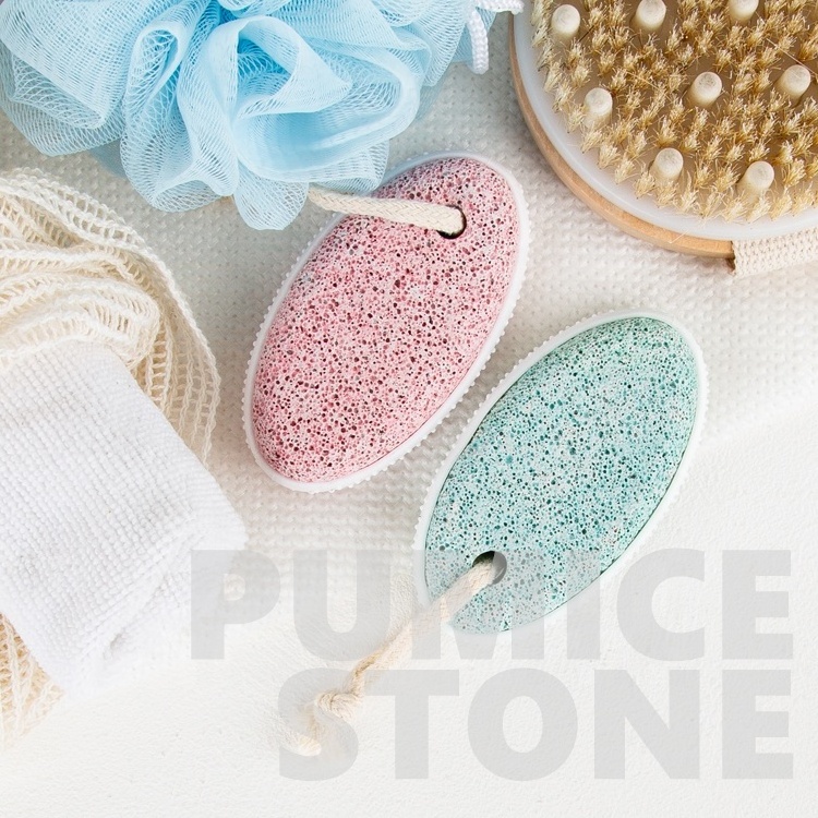 Gloway One-Stop Group Service Oem Spa Foot Scrubber Scraper Coloured Pumice Stone Foot File For Feet Hard Skin Callus Remove