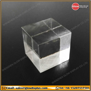 PMMA Perspex Riser Paper Weight Clear Acrylic Plexiglass Lucite Cube Riser Solid Block