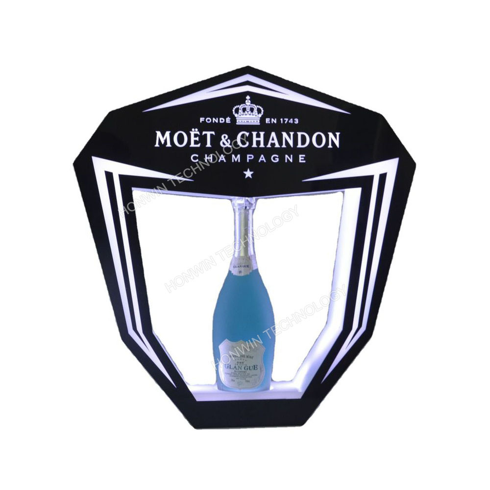 VIP SERVICE BOTTLE GLORIFIER HOLDER M OET GOLD KING CHAMPAGNE TEQUILA LED BOTTLE PRESENTER FOR NIGHT CLUB LOUNGE BAR PUB PARTY