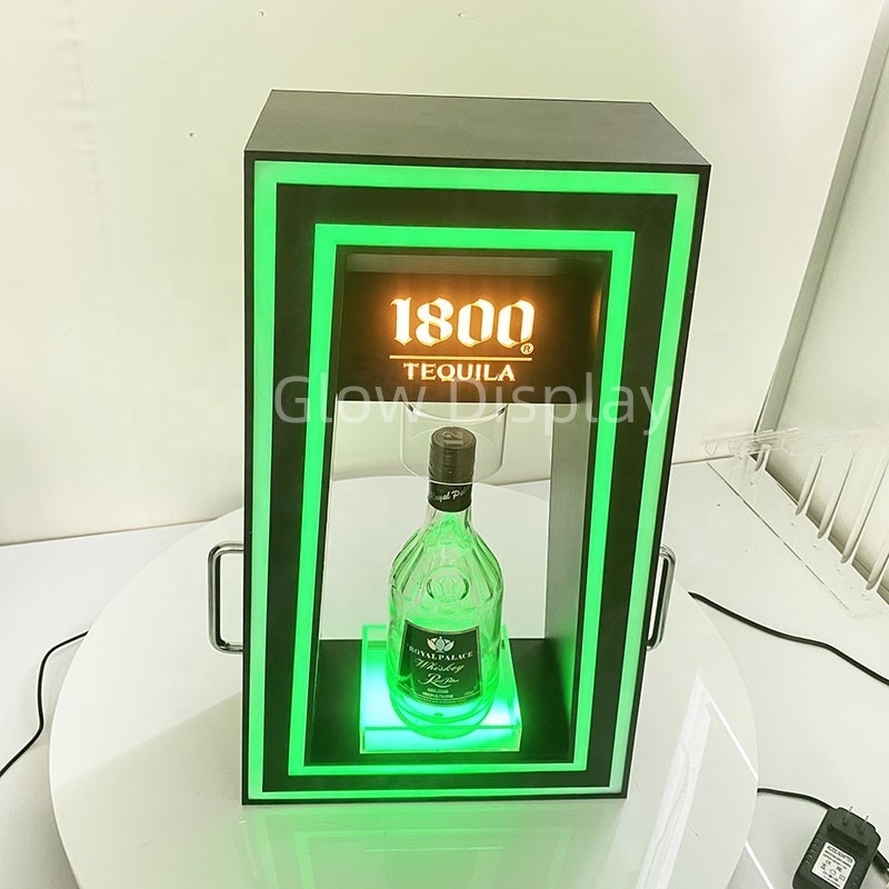 Recharge custom 1800 multicolor LED Bottle Presenter glorifier champagne VIP Display bottle holder stand for nightclub LOUNGE