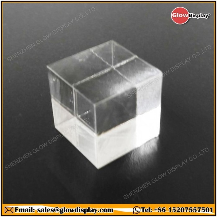 PMMA Perspex Riser Paper Weight Clear Acrylic Plexiglass Lucite Cube Riser Solid Block