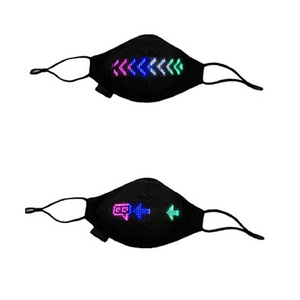 Mobile Phone APP Controlled Display Screen LED party mask Bluetooths Adjustable Flat Peak LED Cool Masks for Party Club