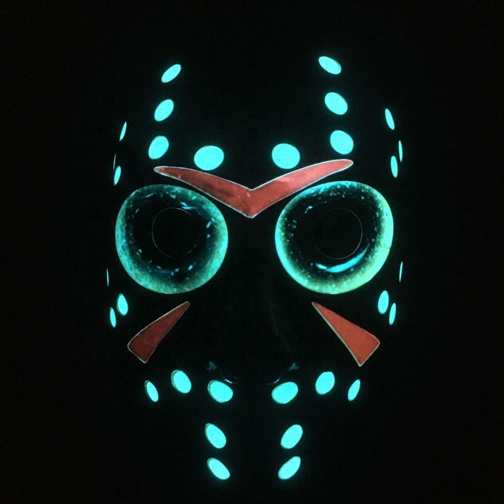 Halloween EL light up party rave mask neon 3D el wire mask glowing anime masquerade horror carnival masks cosplay night party