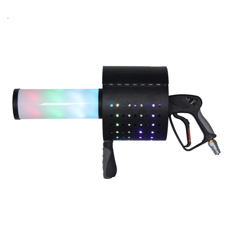 LED CO2 JET Party Confetti Gun RGB Light CO2 Confetti Launcher Cannon Stage Confetti Streamer Machine for Wedding Party