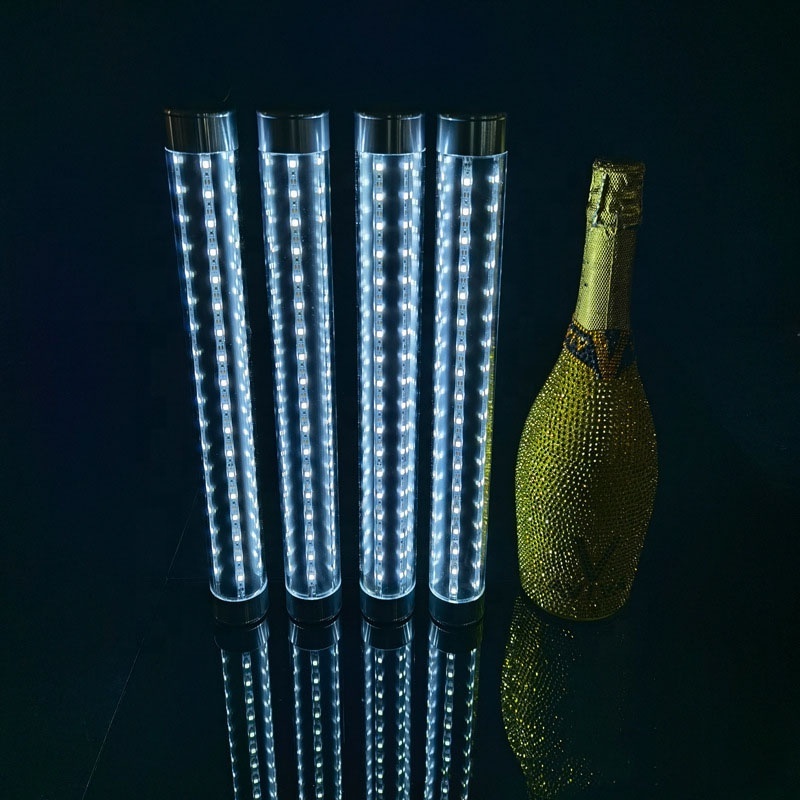 35CM New Glow LED Strobe Baton Wine Bottle Service Sparkler for VIP Nightclub KTV Bar LED Flash Sticks Bottle Flash Baton